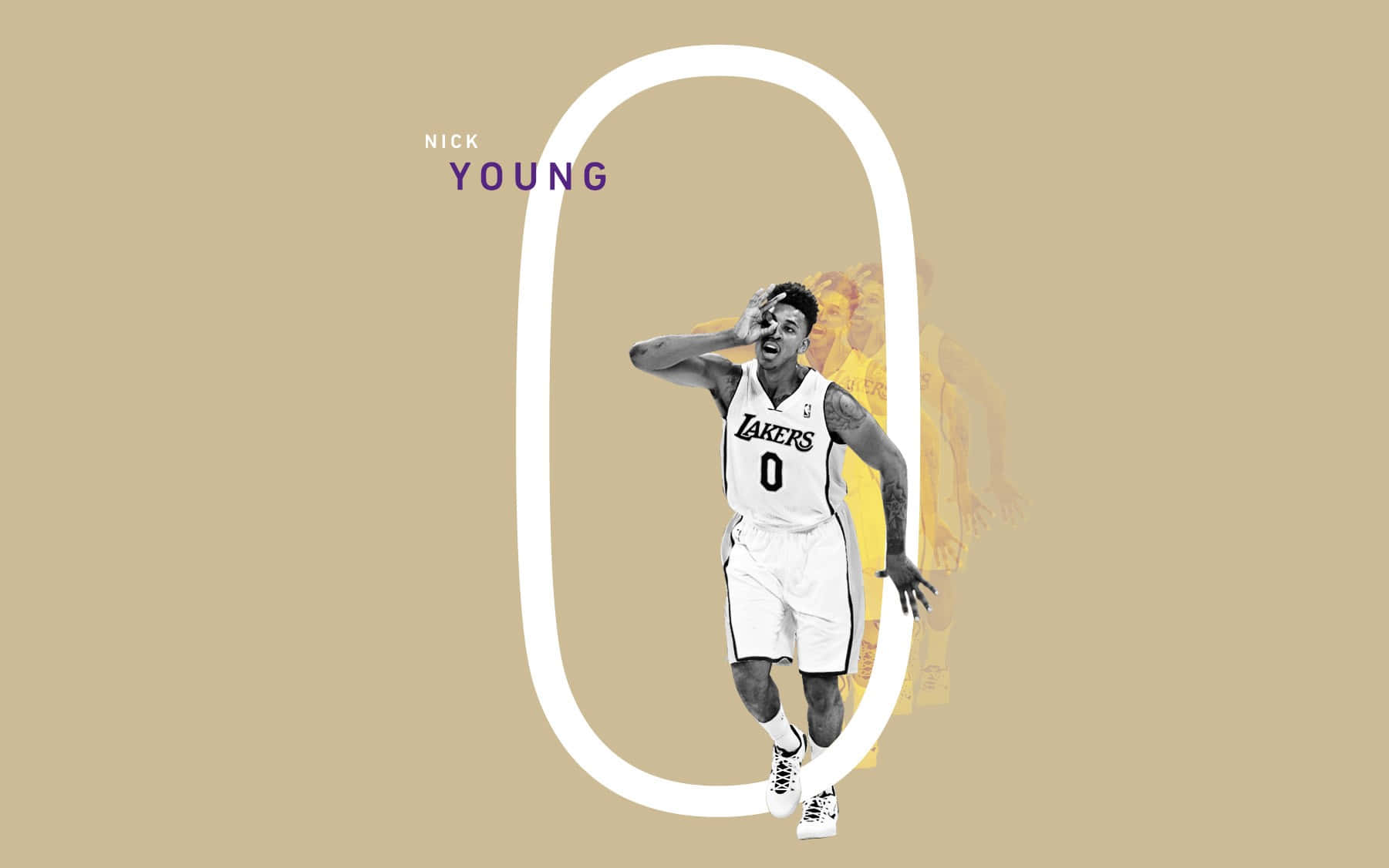 Nick Young Is Number Zero Background
