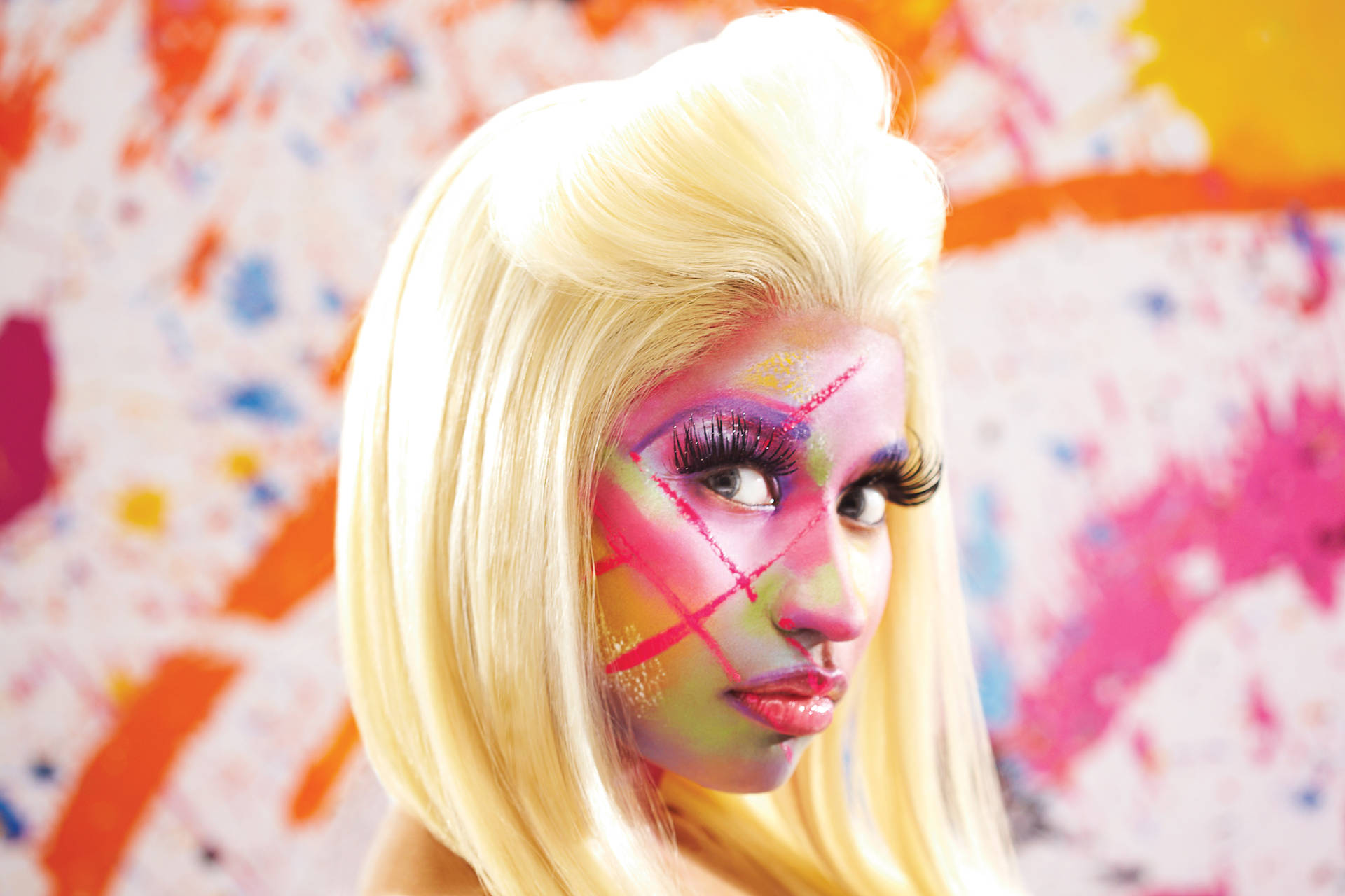 Nicki Minaj Hd Face Paint Background