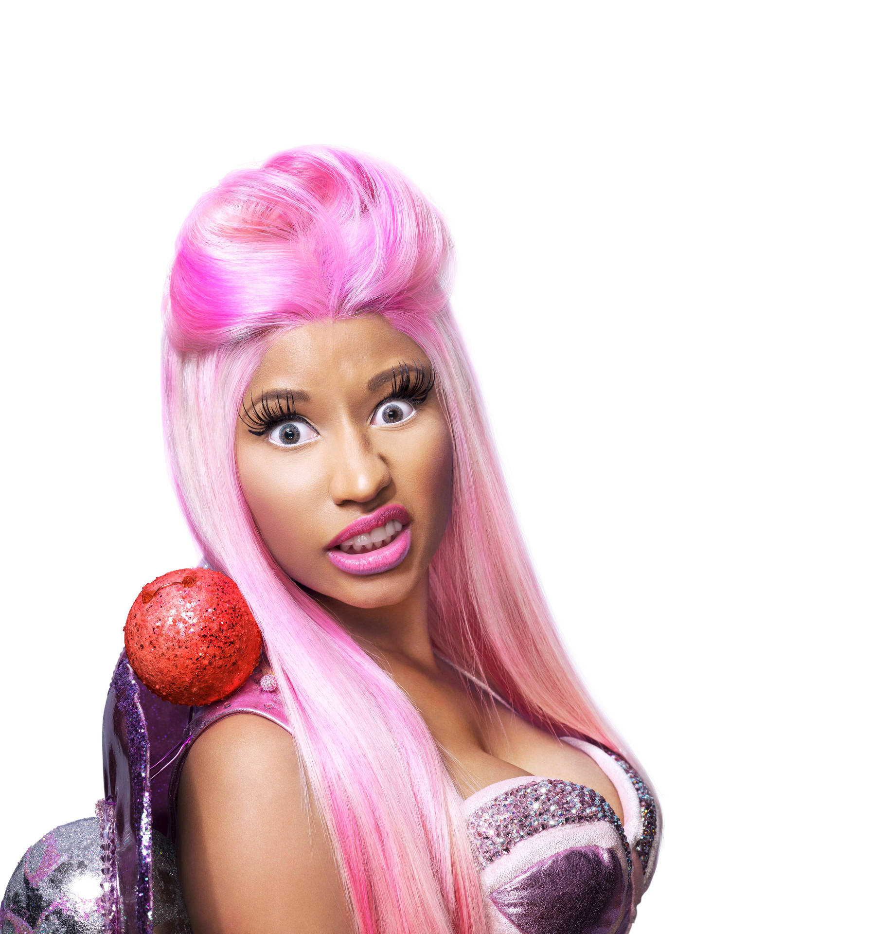 Nicki Minaj Hd Large Eyes Background