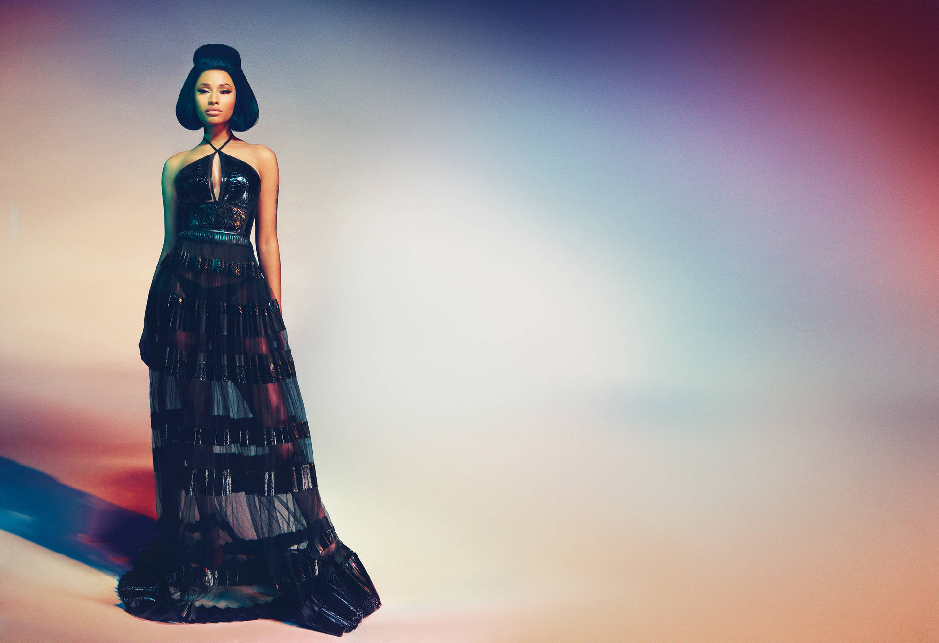 Nicki Minaj Hd Long Dress Background