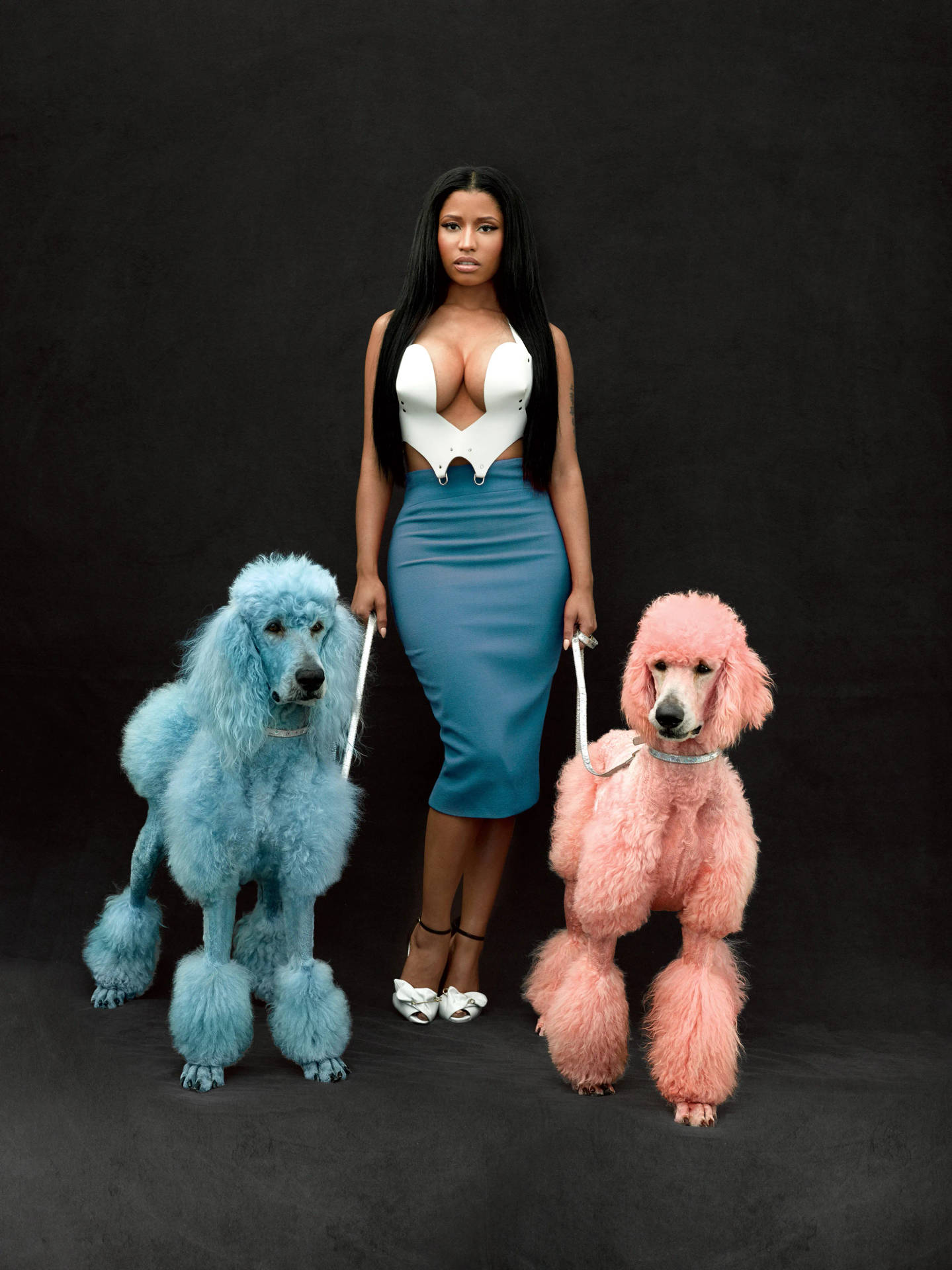 Nicki Minaj Hd With Poodles Background