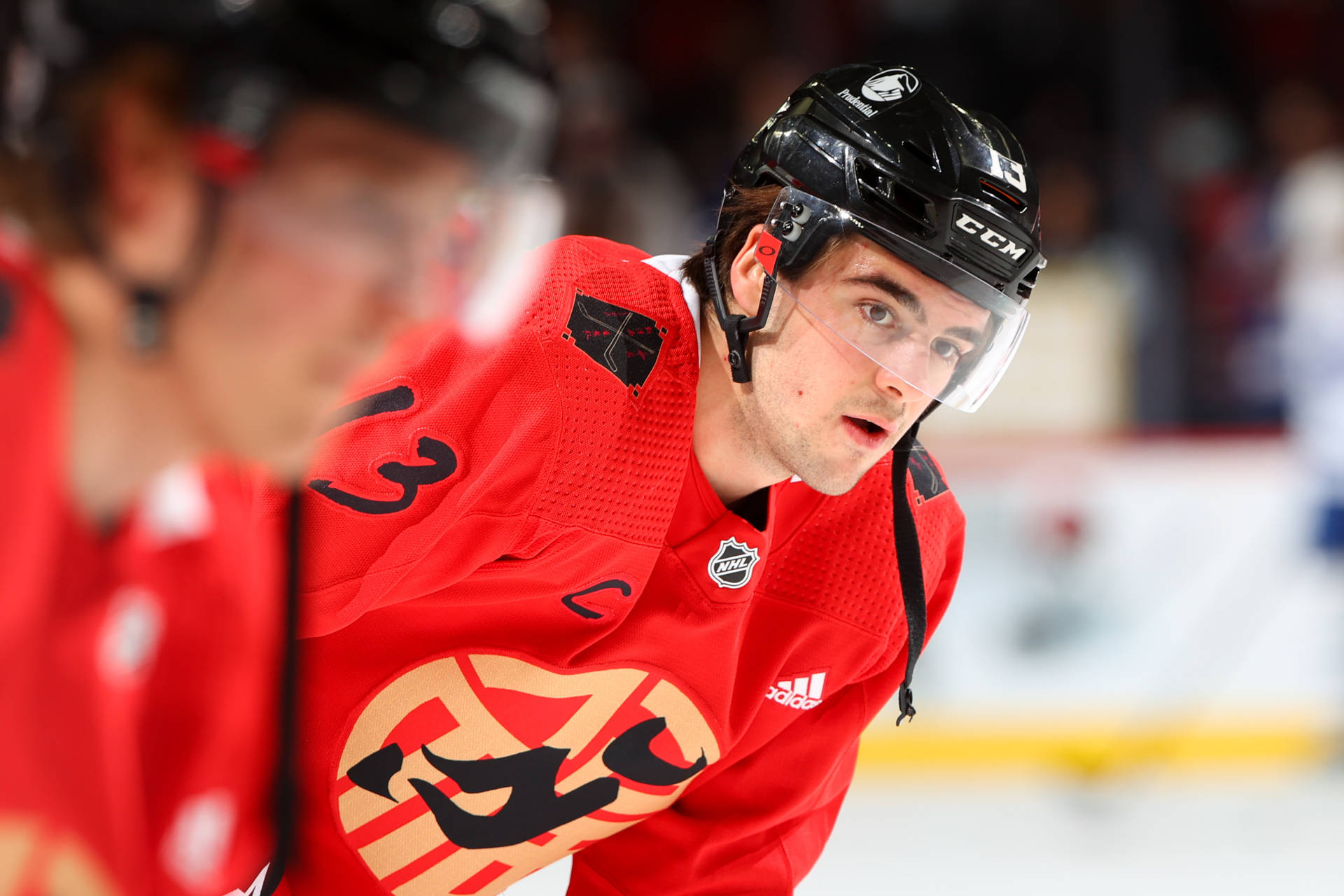 Nico Hischier Candid Background