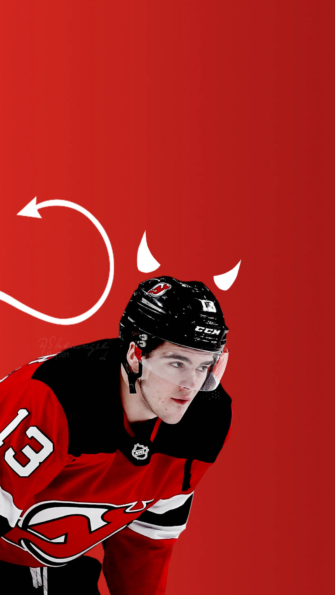 Nico Hischier Devil Background