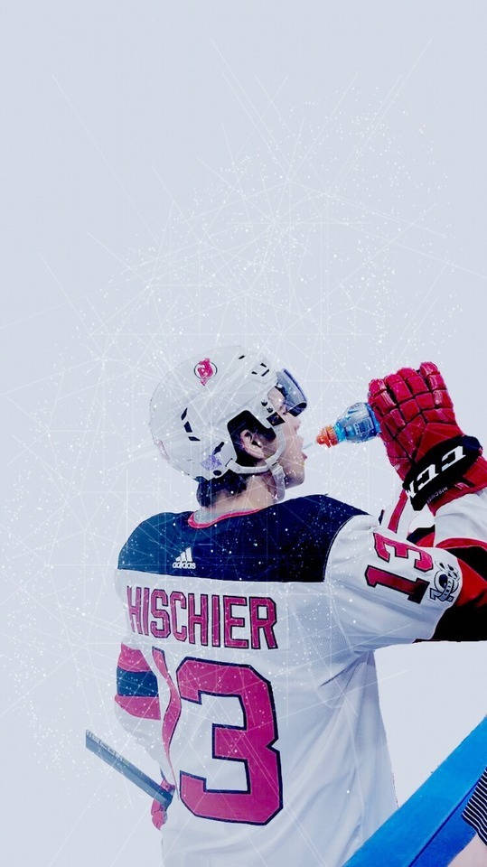 Nico Hischier Drinking Gatorade Background