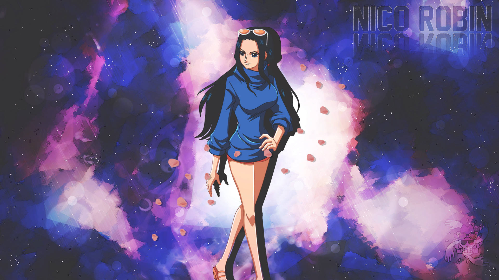 Nico Robin One Piece Casual Stroll Background