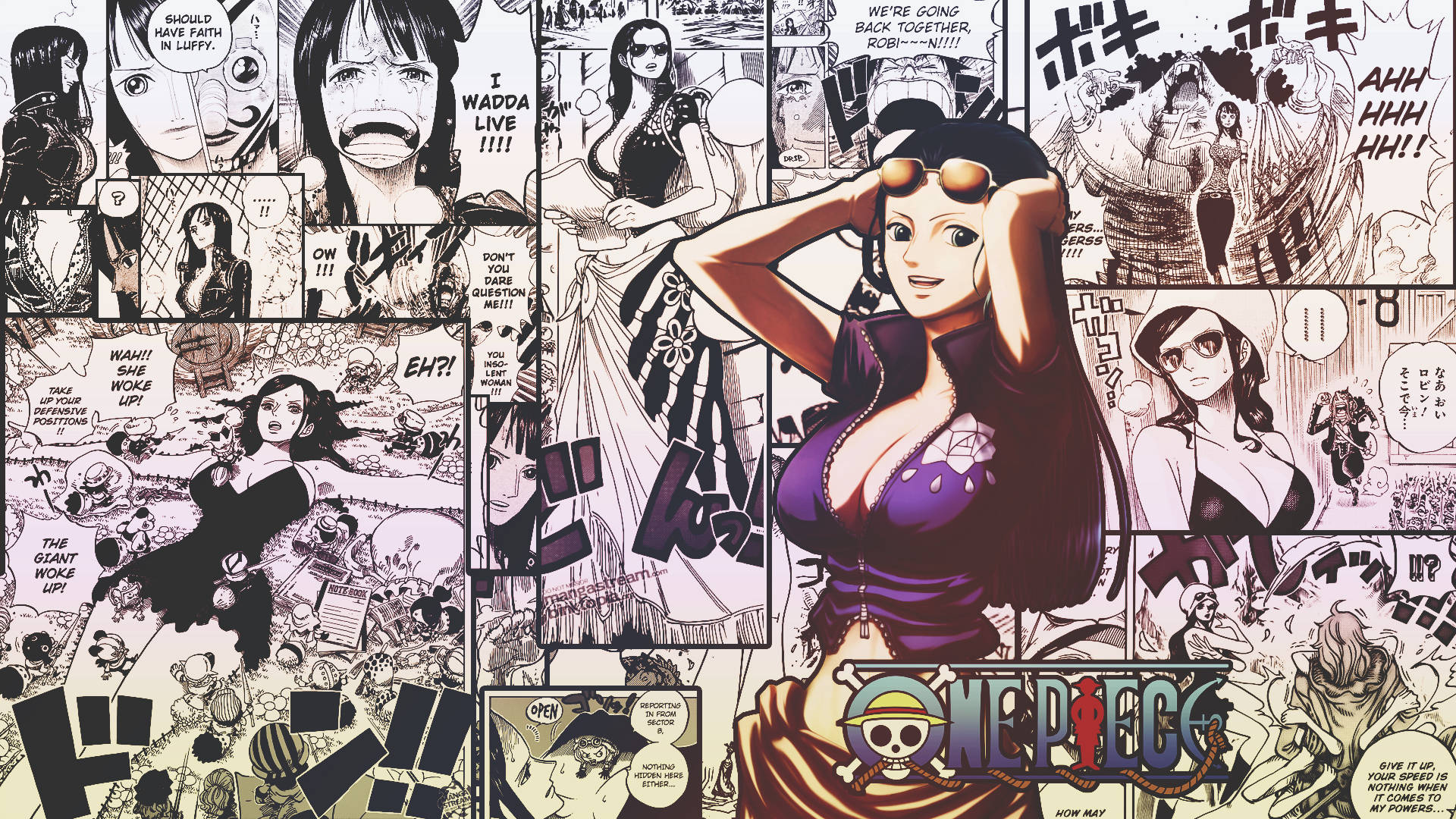 Nico Robin One Piece Collage