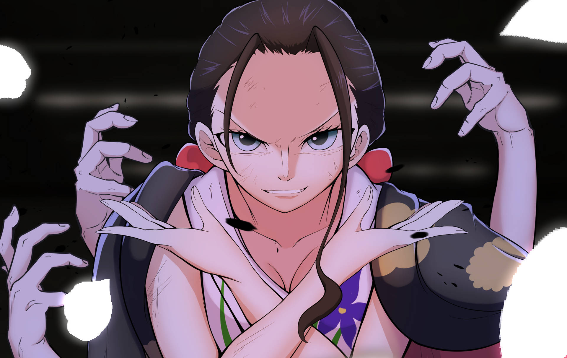 Nico Robin One Piece Confident Battle Background