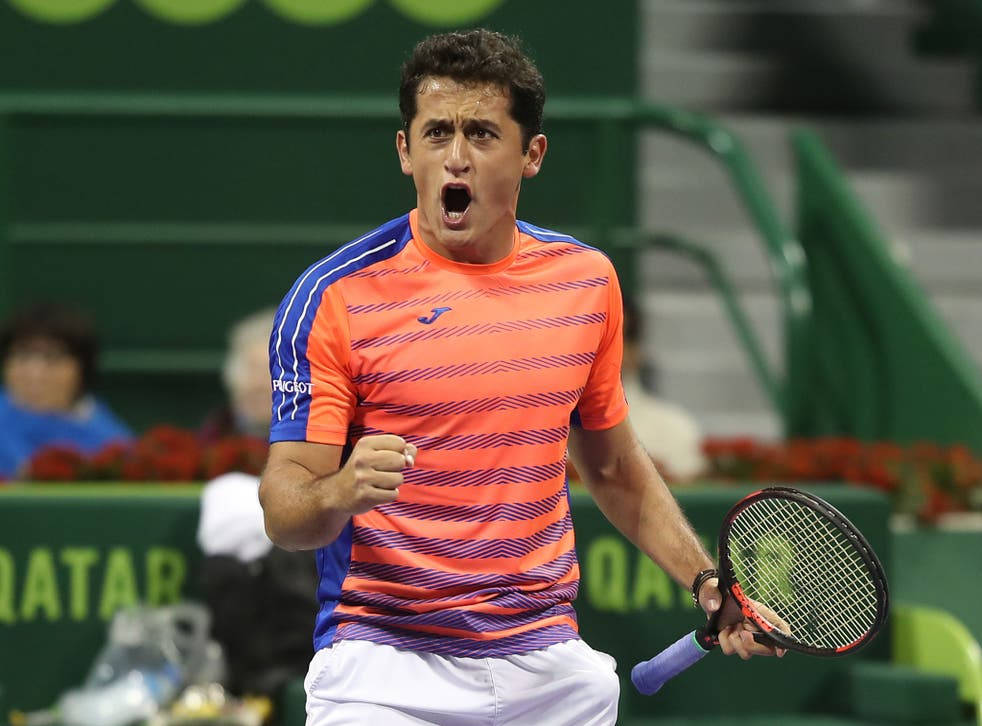 Nicolas Almagro Shouting Victory Pose