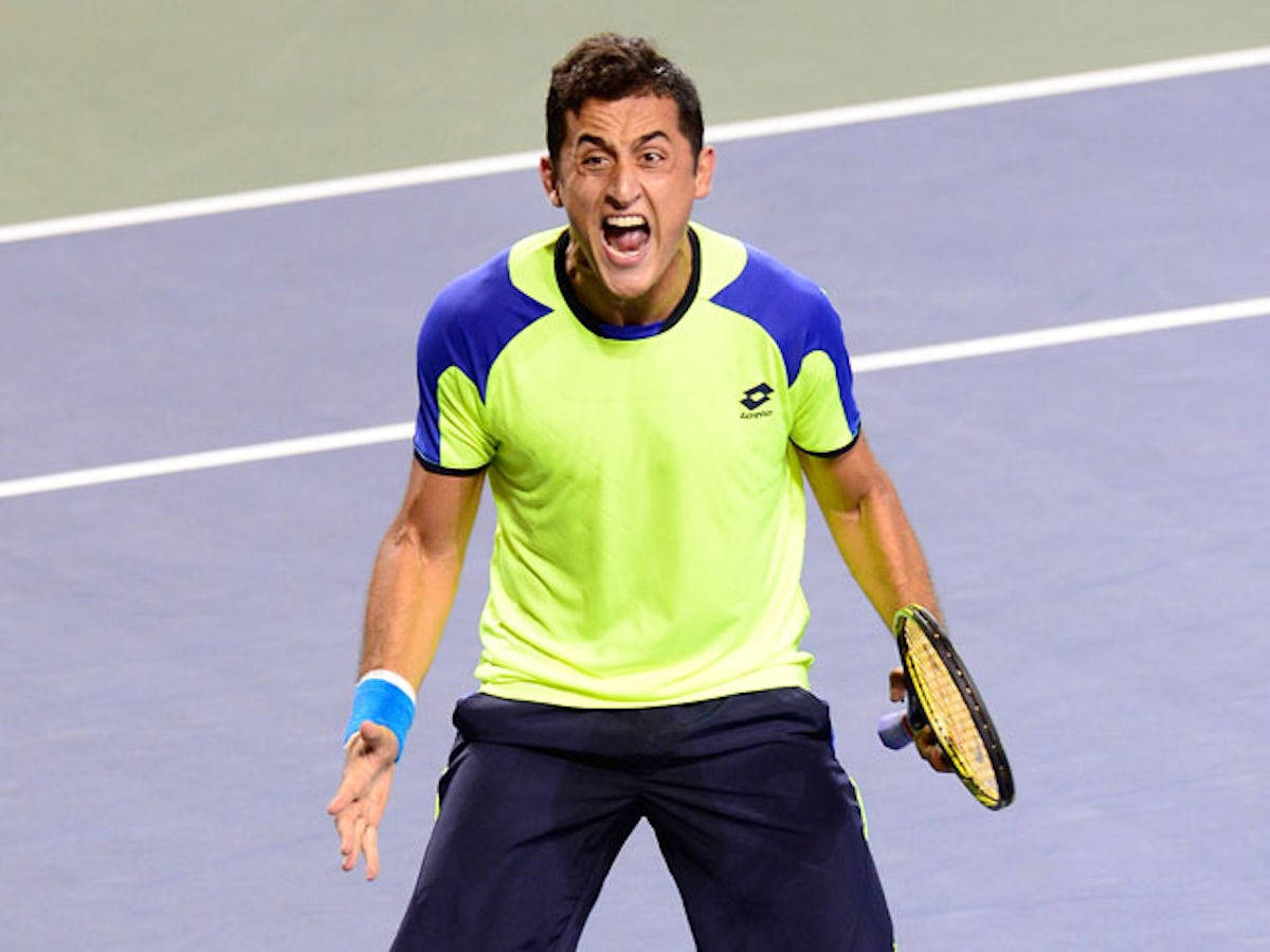 Nicolas Almagro Shouting With Fans