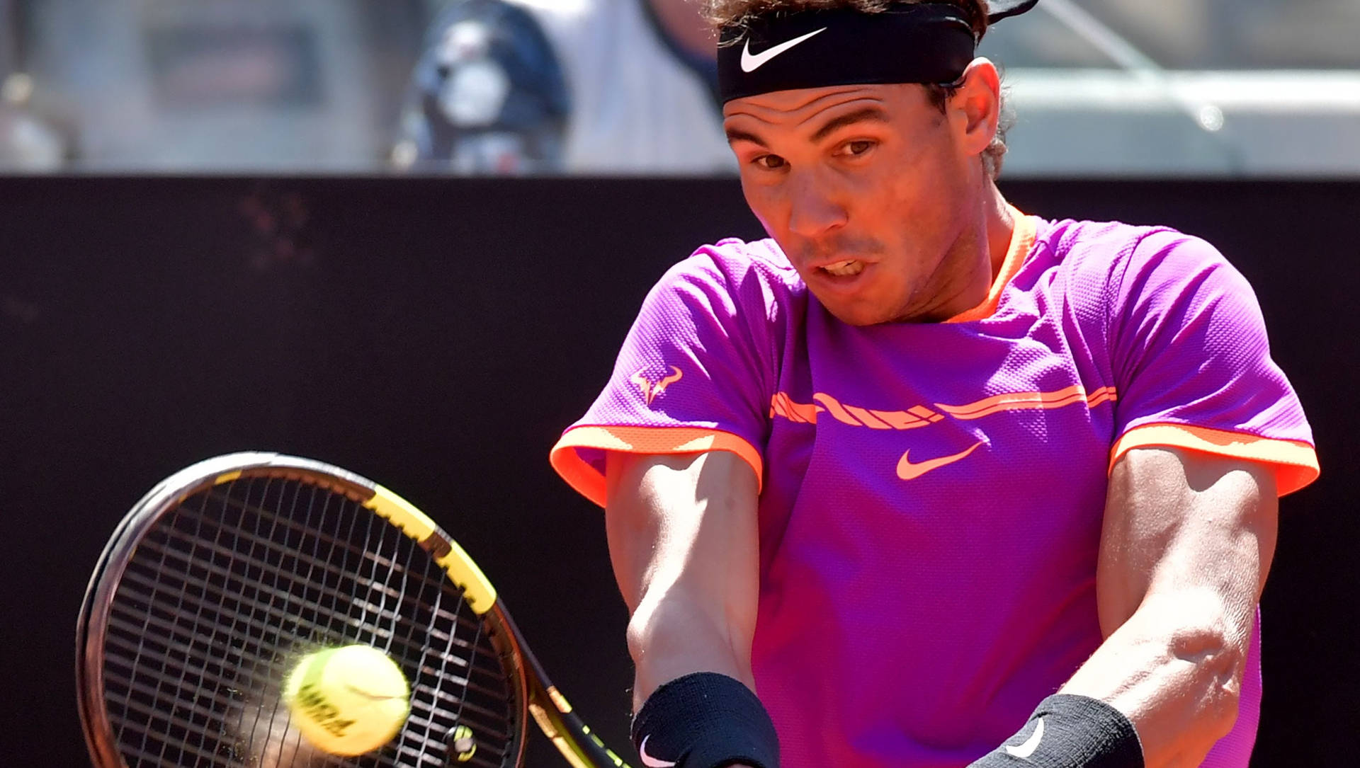 Nicolas Almagro Storming The Tennis Court