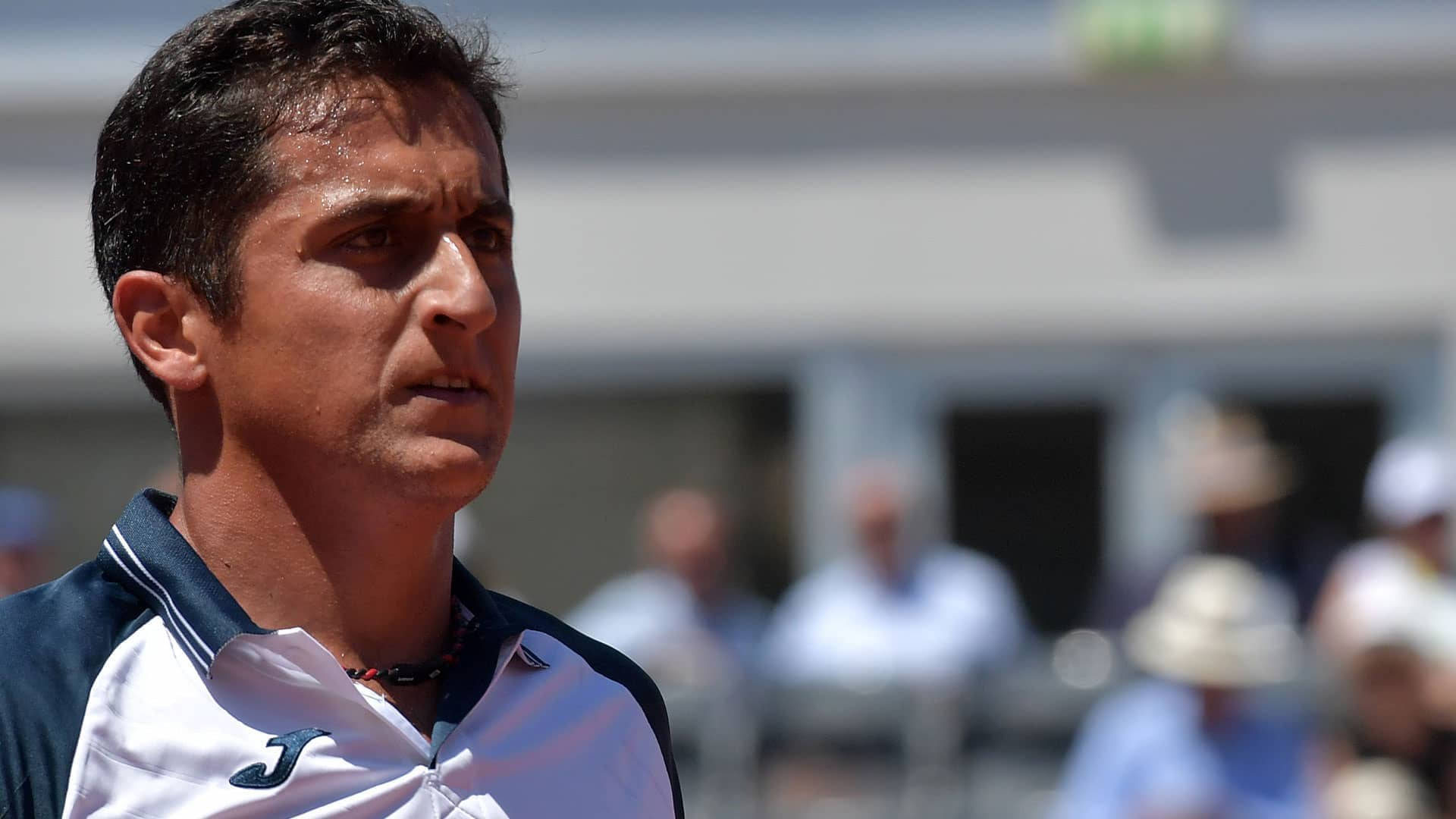 Nicolas Almagro With Concerned Look