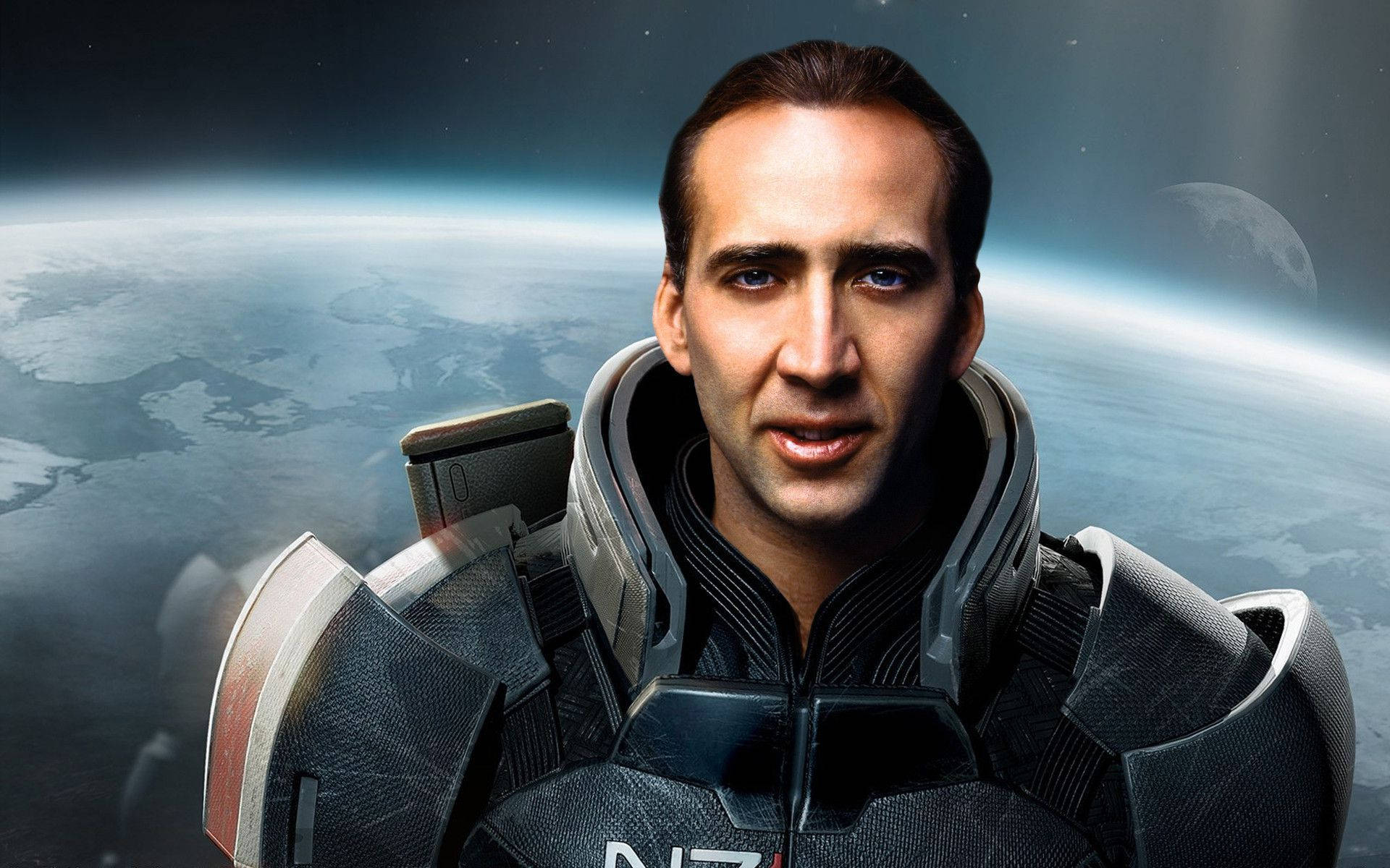 Nicolas Cage Mass Effect Background