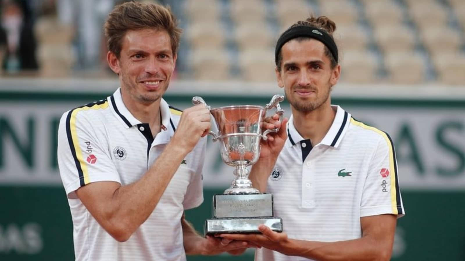 Nicolas Mahut Partner French Open Trophy Background