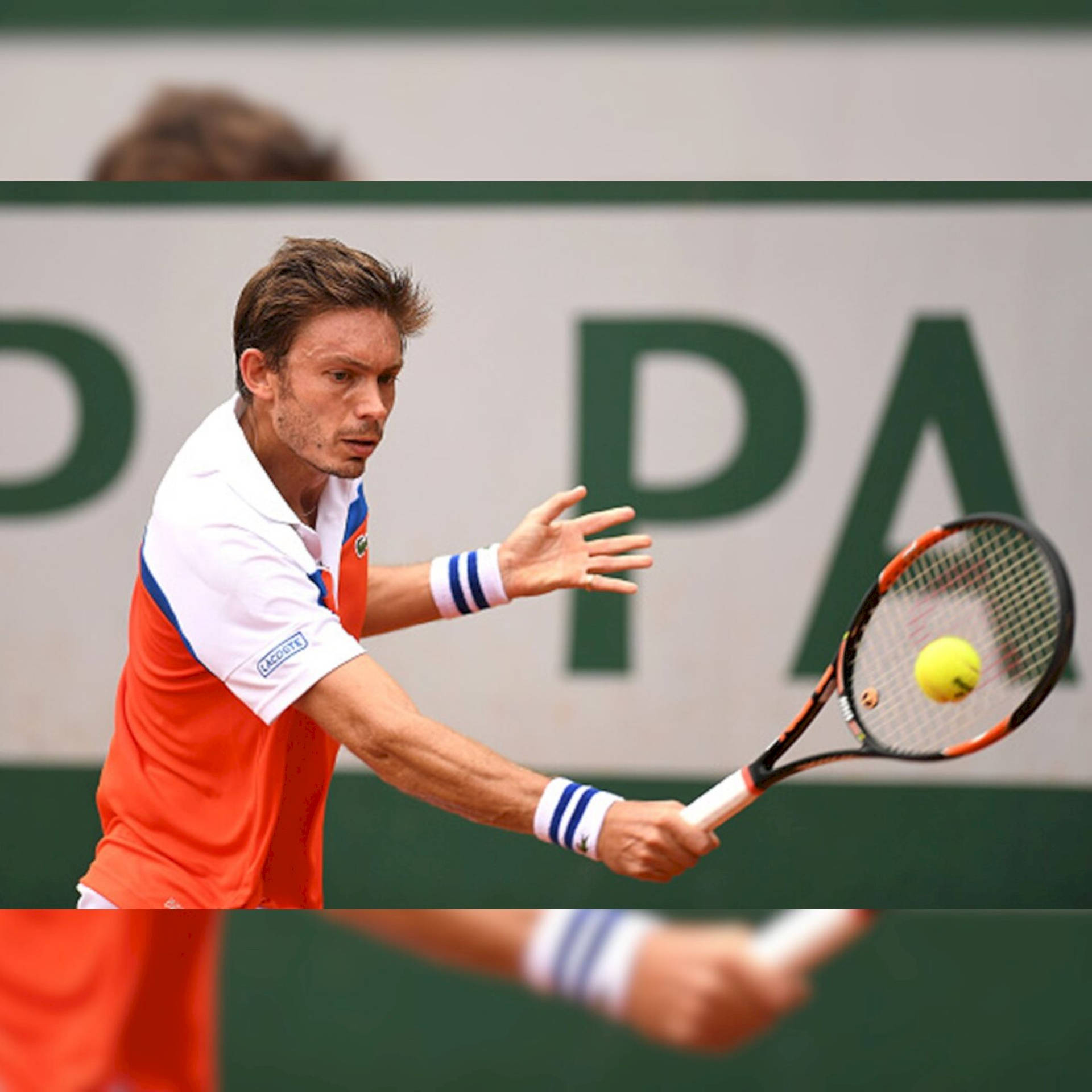 Nicolas Mahut Steady Backhand Stroke Background