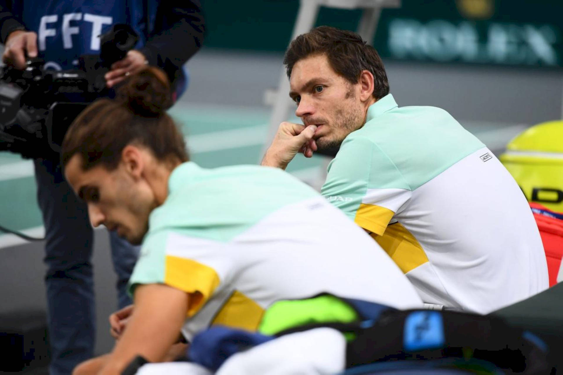 Nicolas Mahut Worried