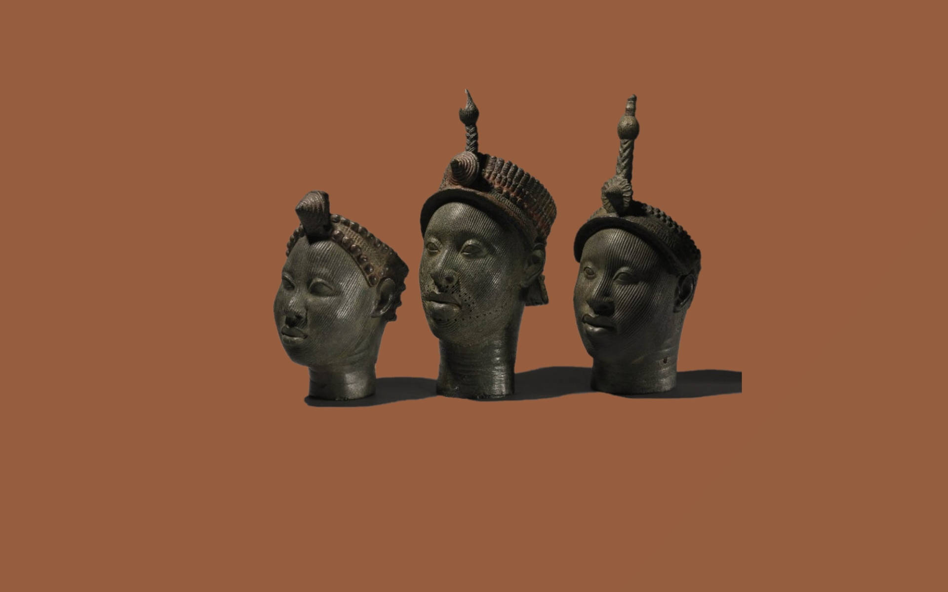 Nigeria Head Sculpture Background