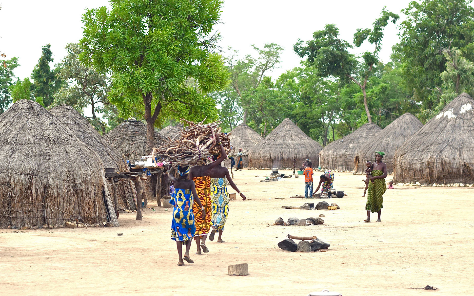 Nigeria Indigenous Village Background