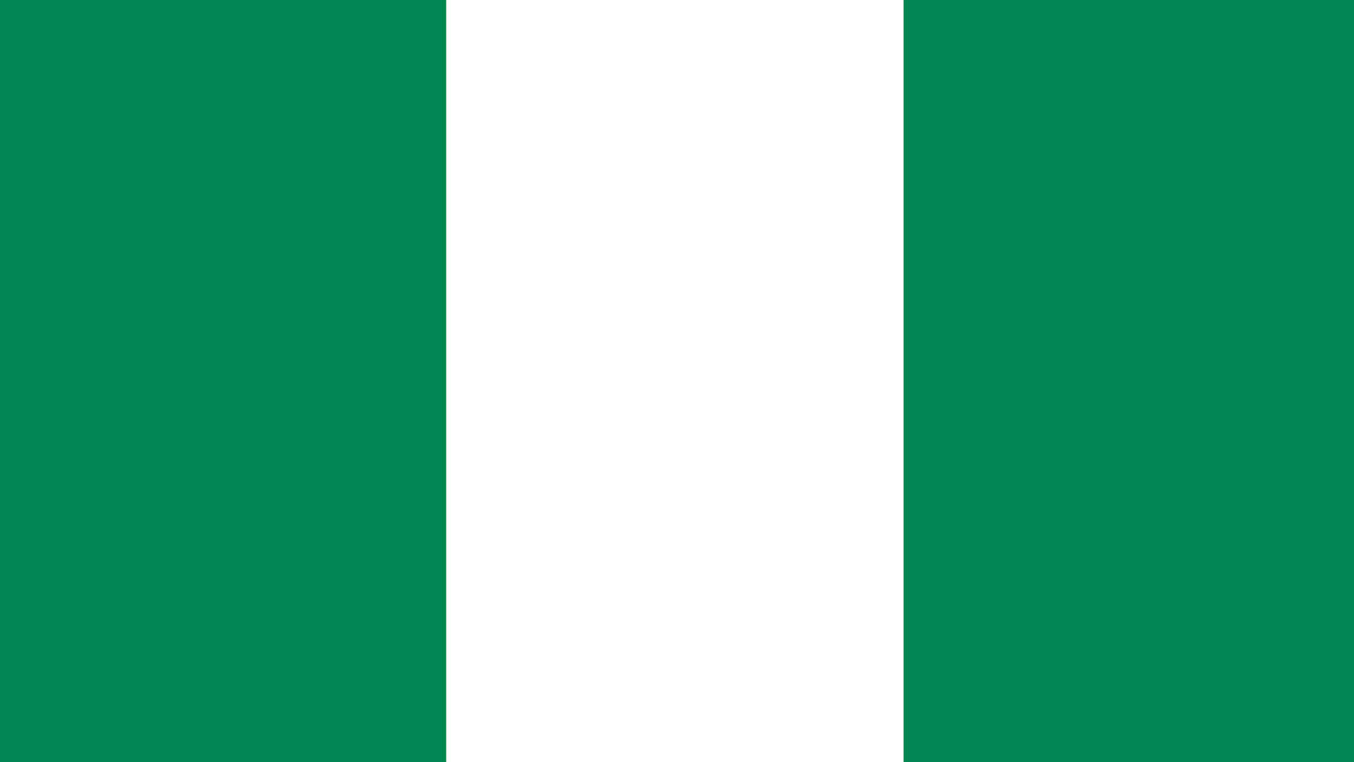 Nigeria Minimalist Digital Flag Illustration Background