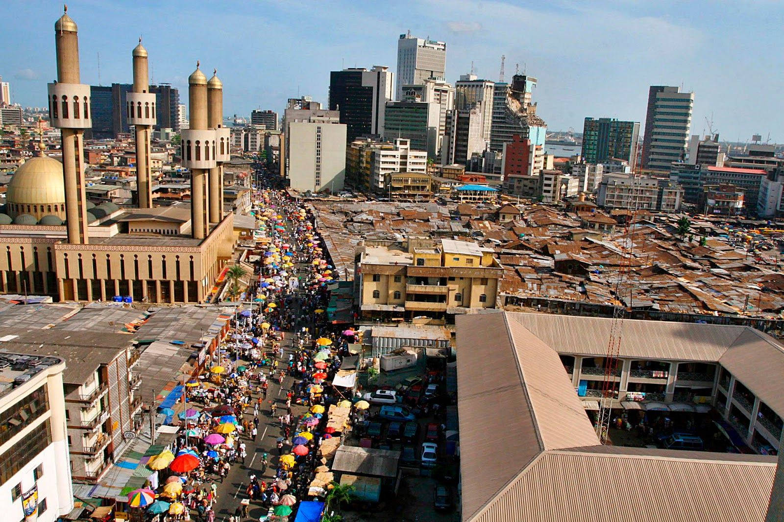 Nigeria Town Of Lagos Background