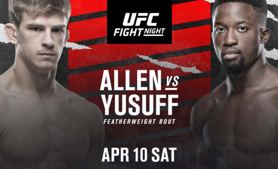 Nigerian Mma Fighter Sodiq Yusuff Versus Arnold Allen In An Intense Fight Poster
