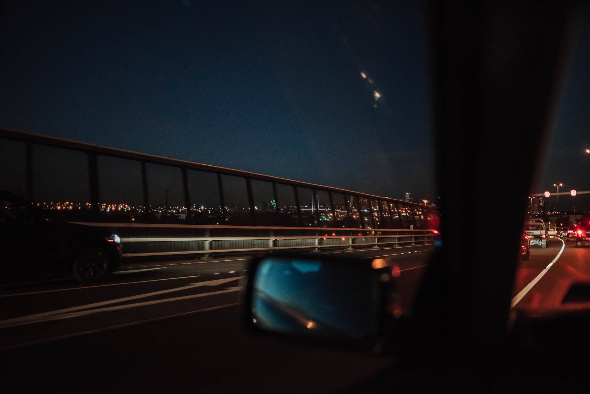 Night Aesthetic Car Pov Background