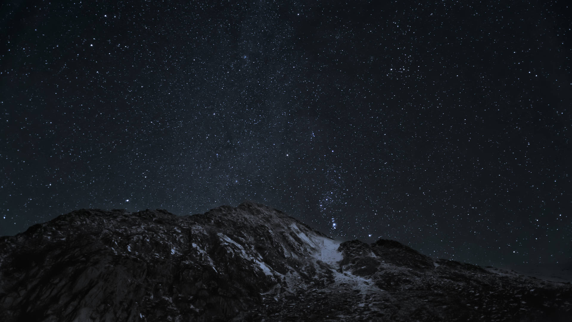 Night Aesthetic Starry Sky Mountain