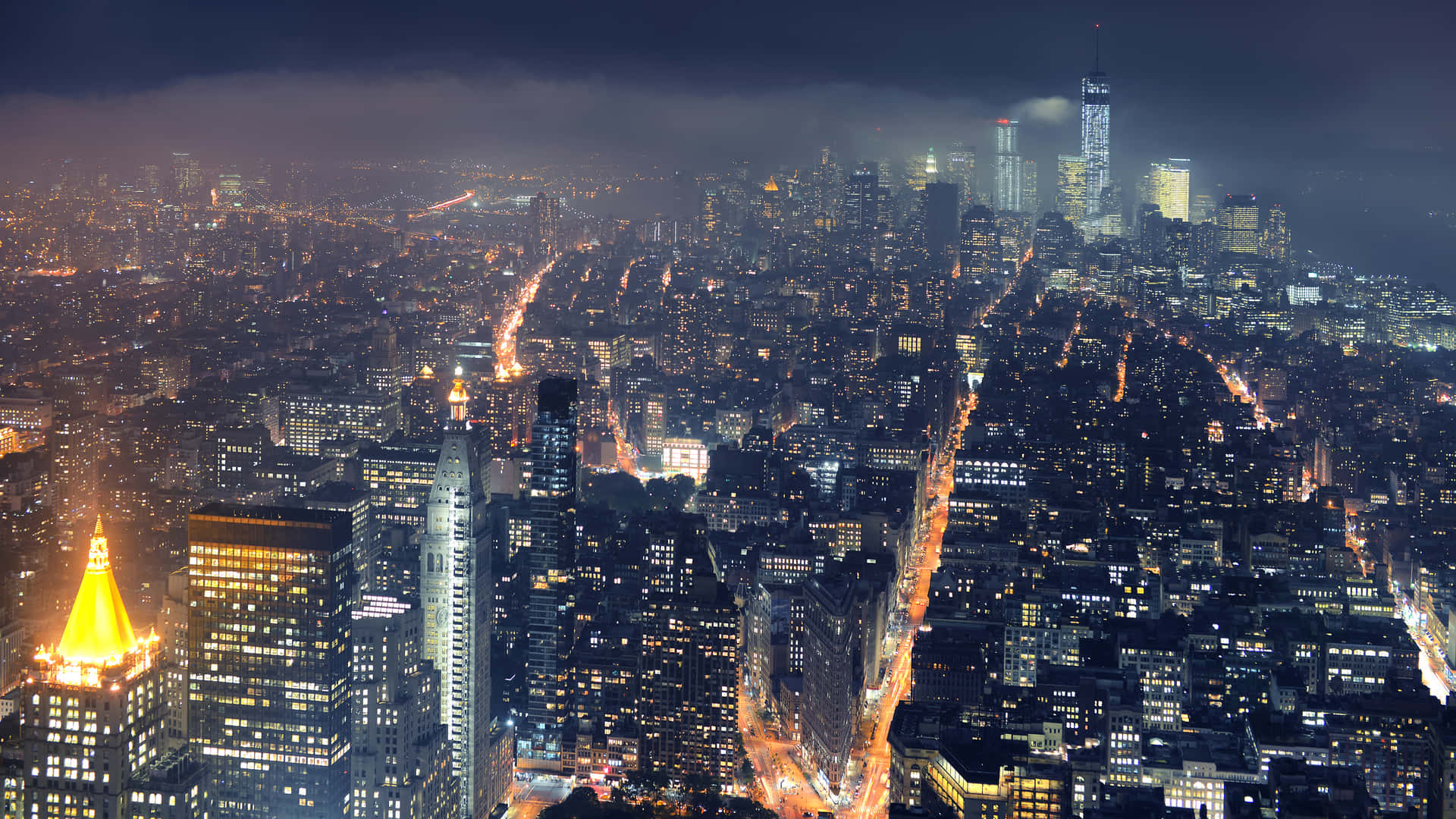 Night Cityscape New York City 4k Ultra Hd Background