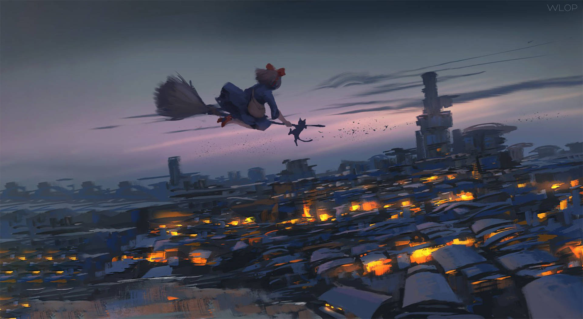 Night Delivery From Kikis Delivery Service Background