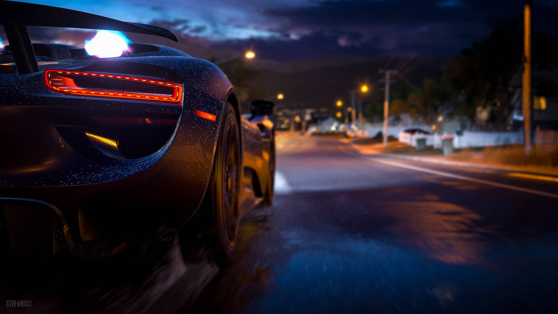Night Drive Forza Horizon 3 Background
