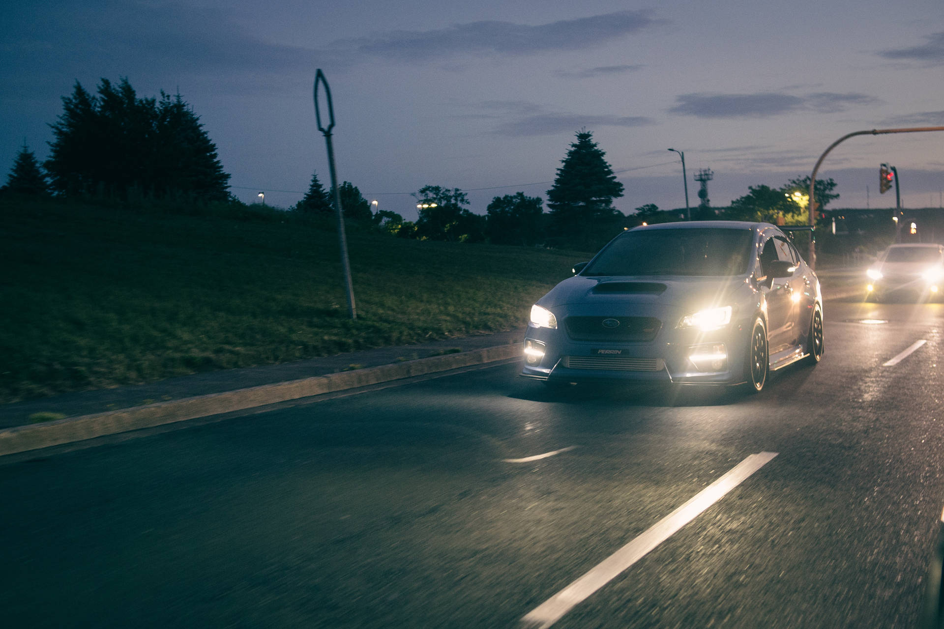 Night Drive Subaru Wrx Sti 4k Background