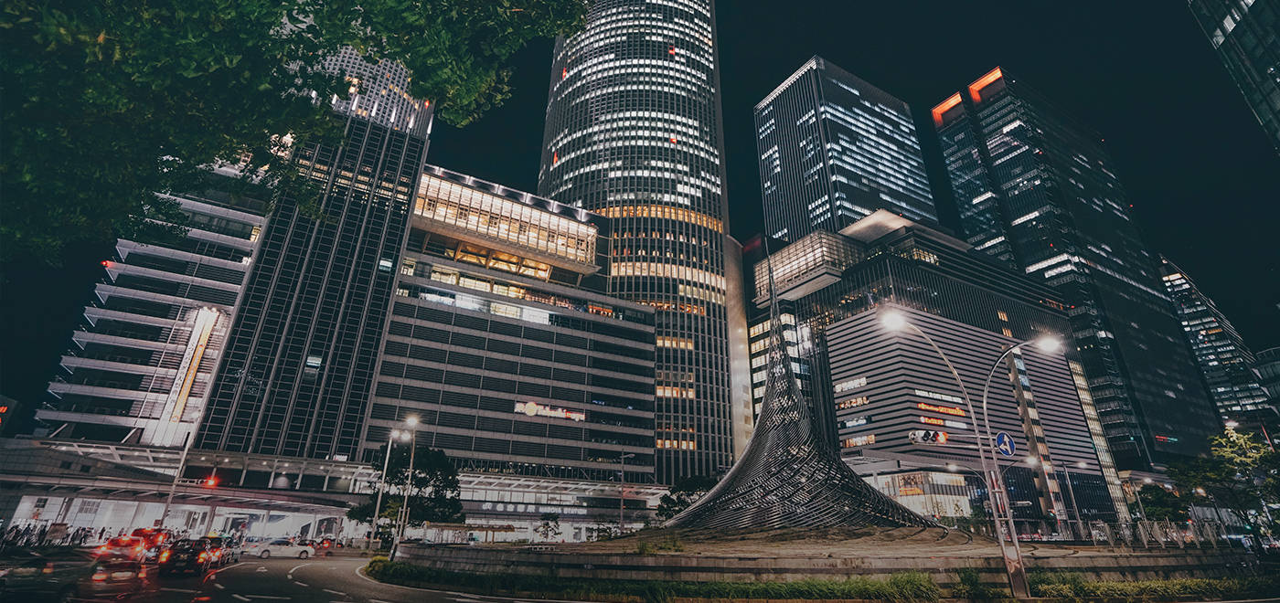 Night In Nagoya Station Background