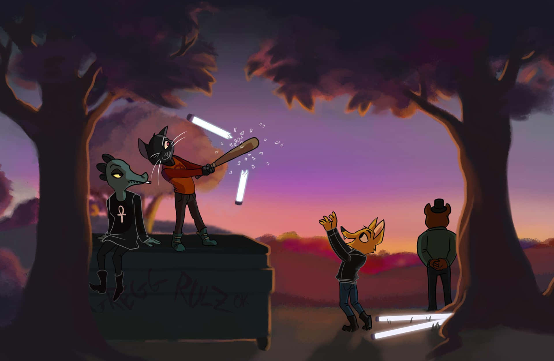 Night In The Woods Fanart Background