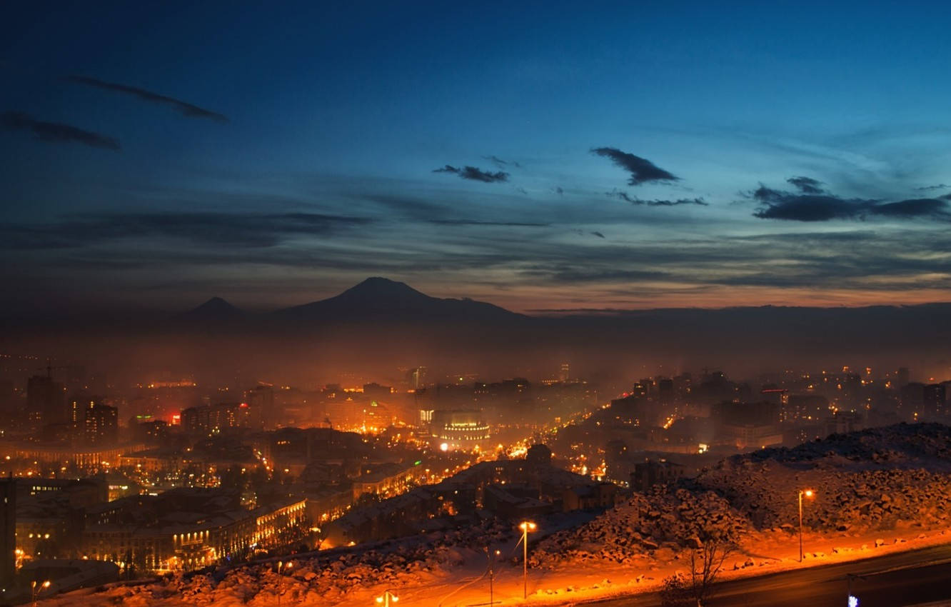 Night In Yerevan Background