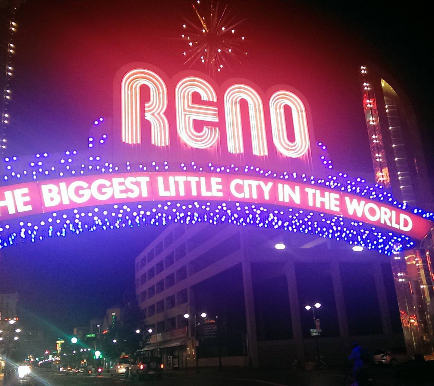Night Lights Of Reno, Nevada