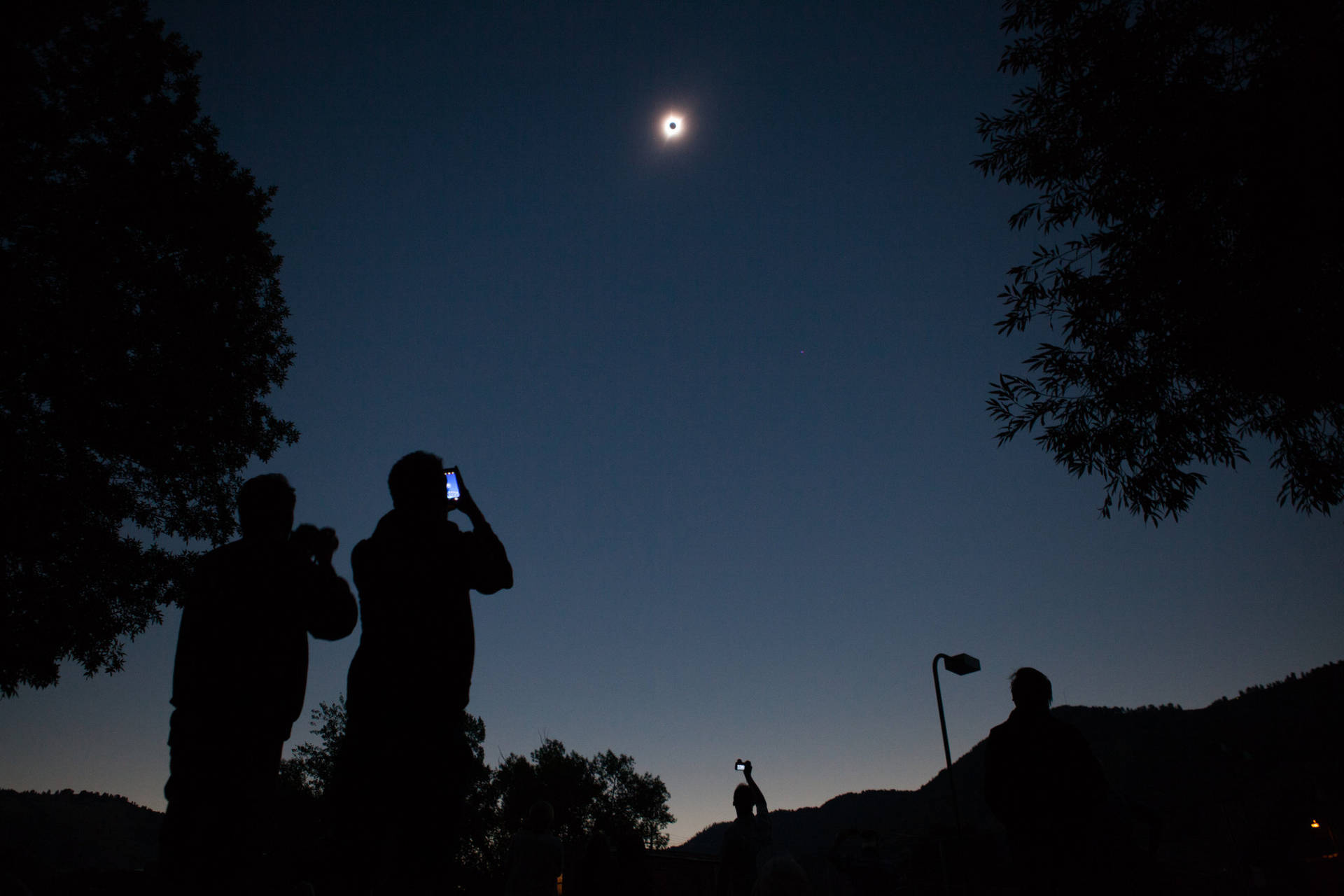 Night-like Solar Eclipse Background