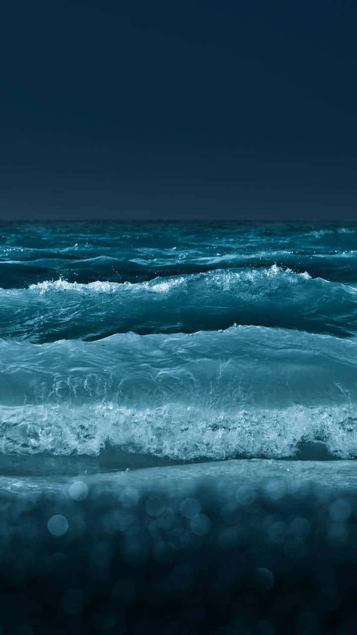 Night Ocean Wave Iphone Background