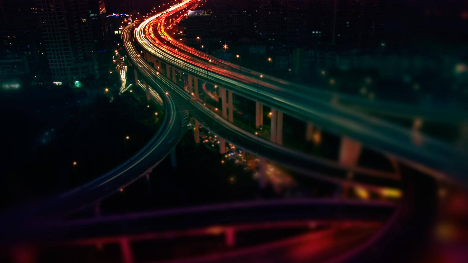 Night Road Timelapse Unique Hd Background