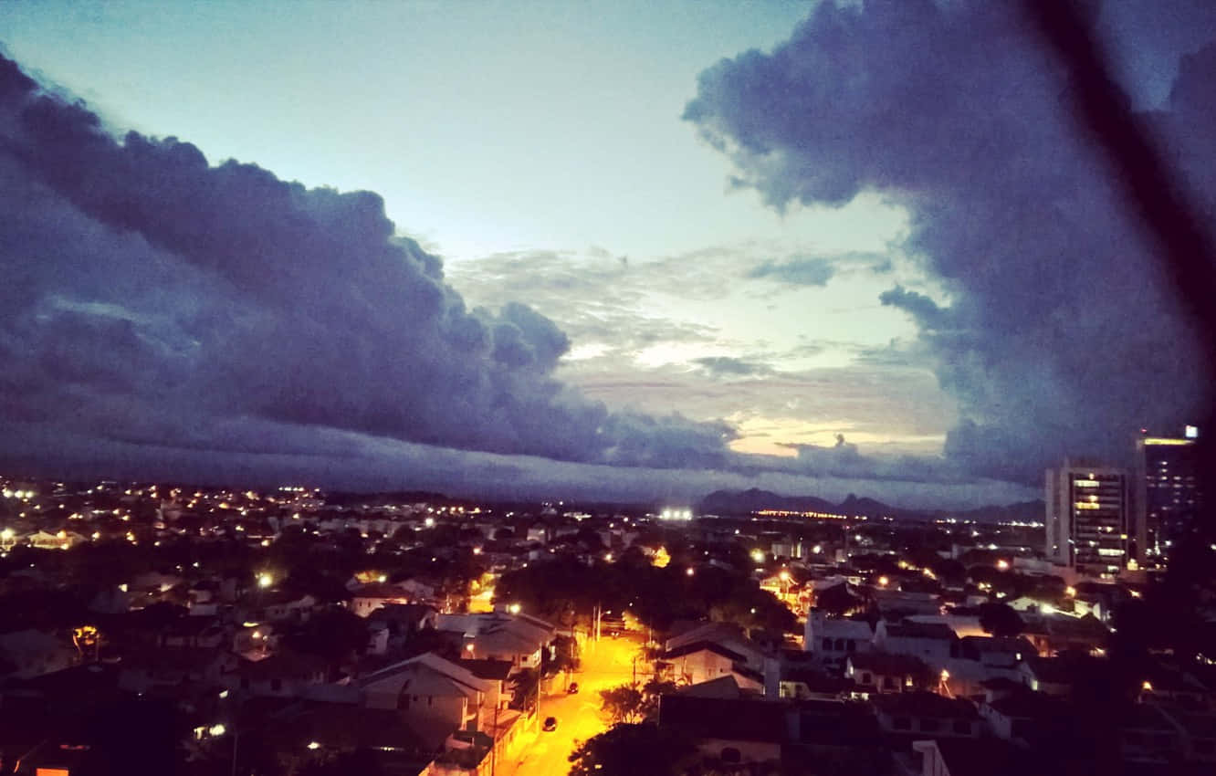 Night Scenery In Asuncion Background