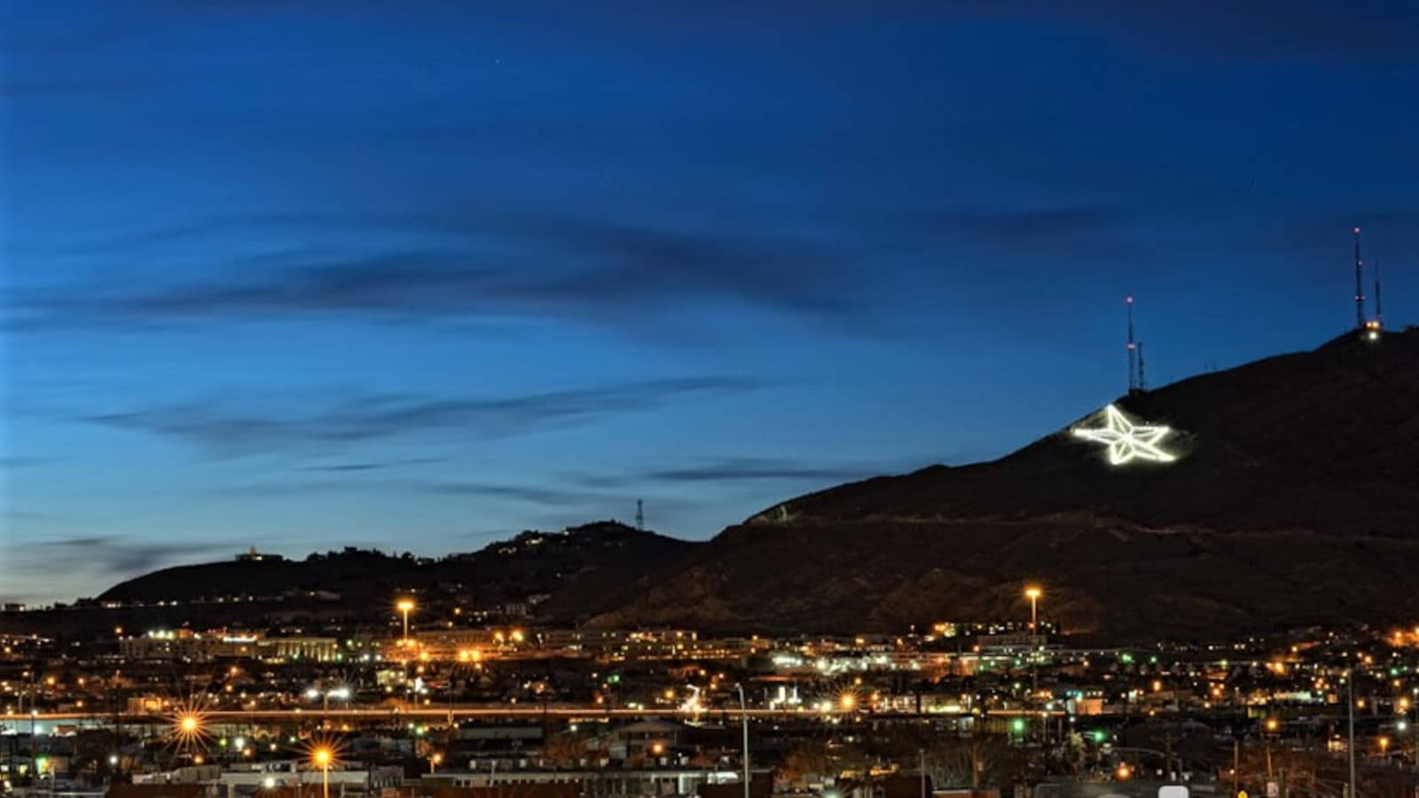 Night Sky El Paso Background