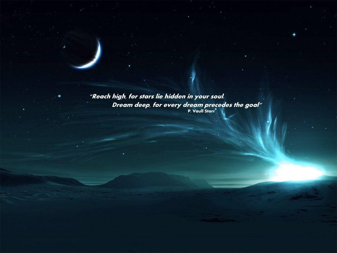 Night Sky Inspirational Desktop Background