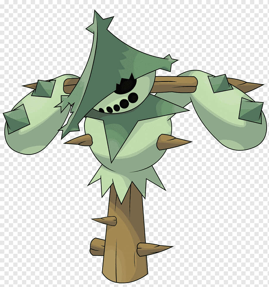 Nightfall Moment With Scarecrow-shaped Cacturne Background