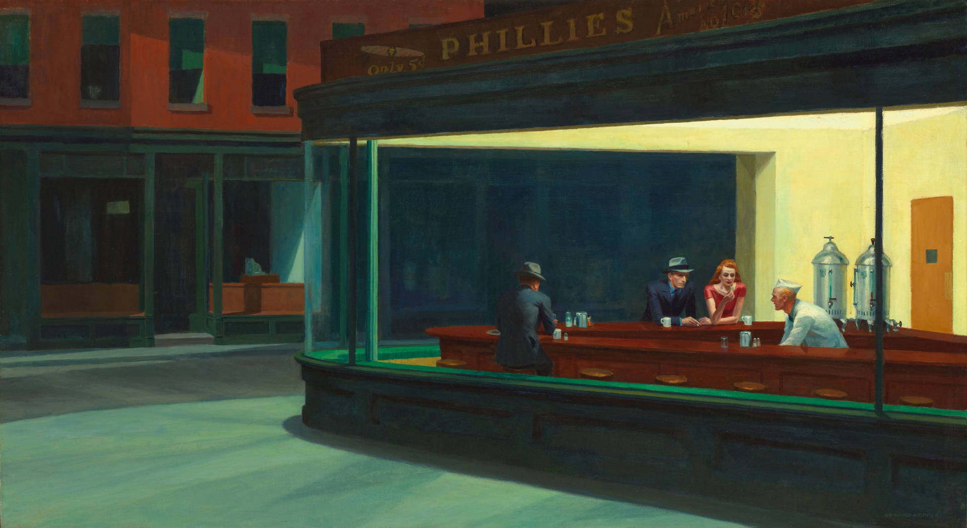 Nighthawks Edward Hopper Background