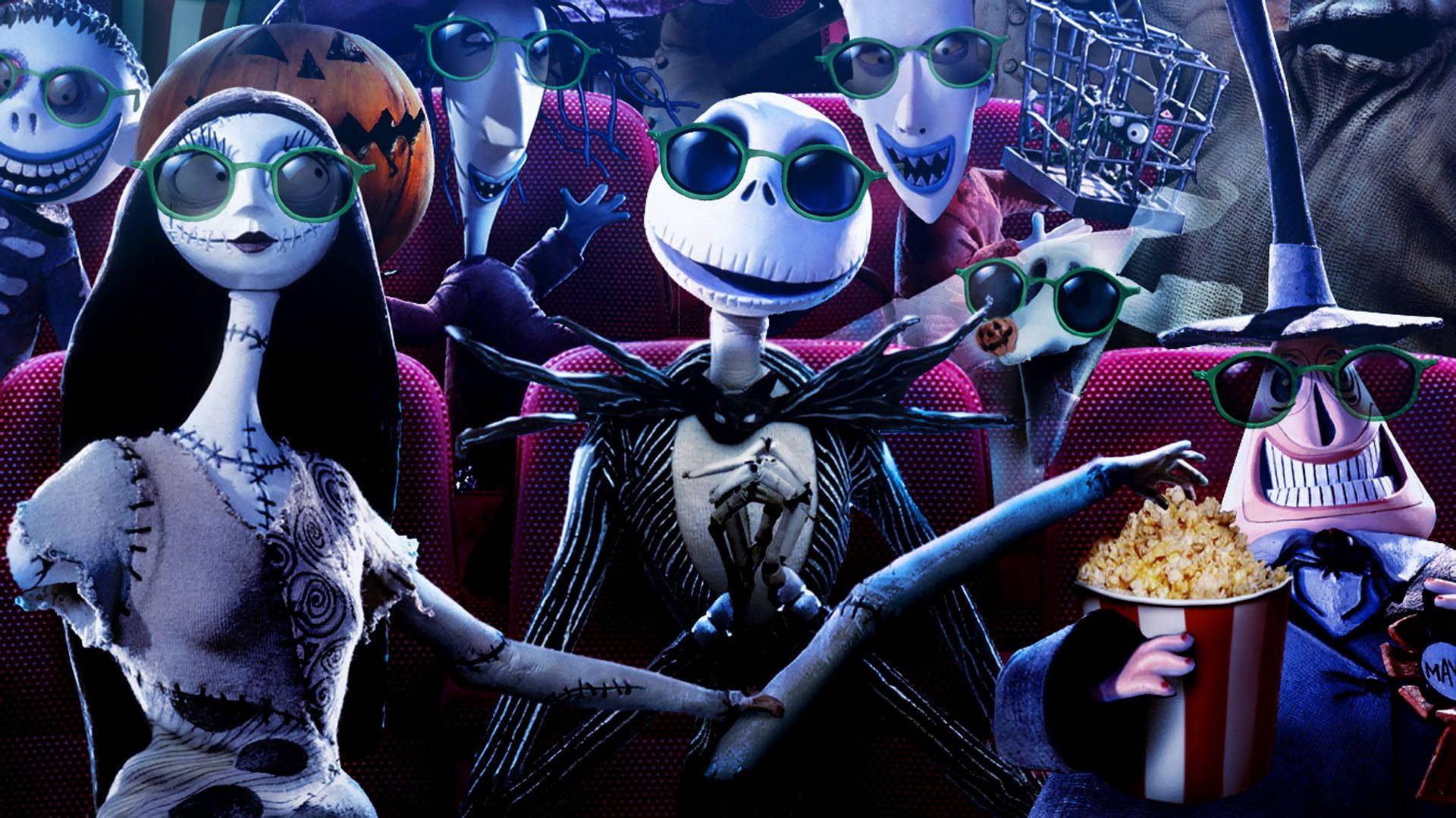 Nightmare Before Christmas Cinema Artwork Background