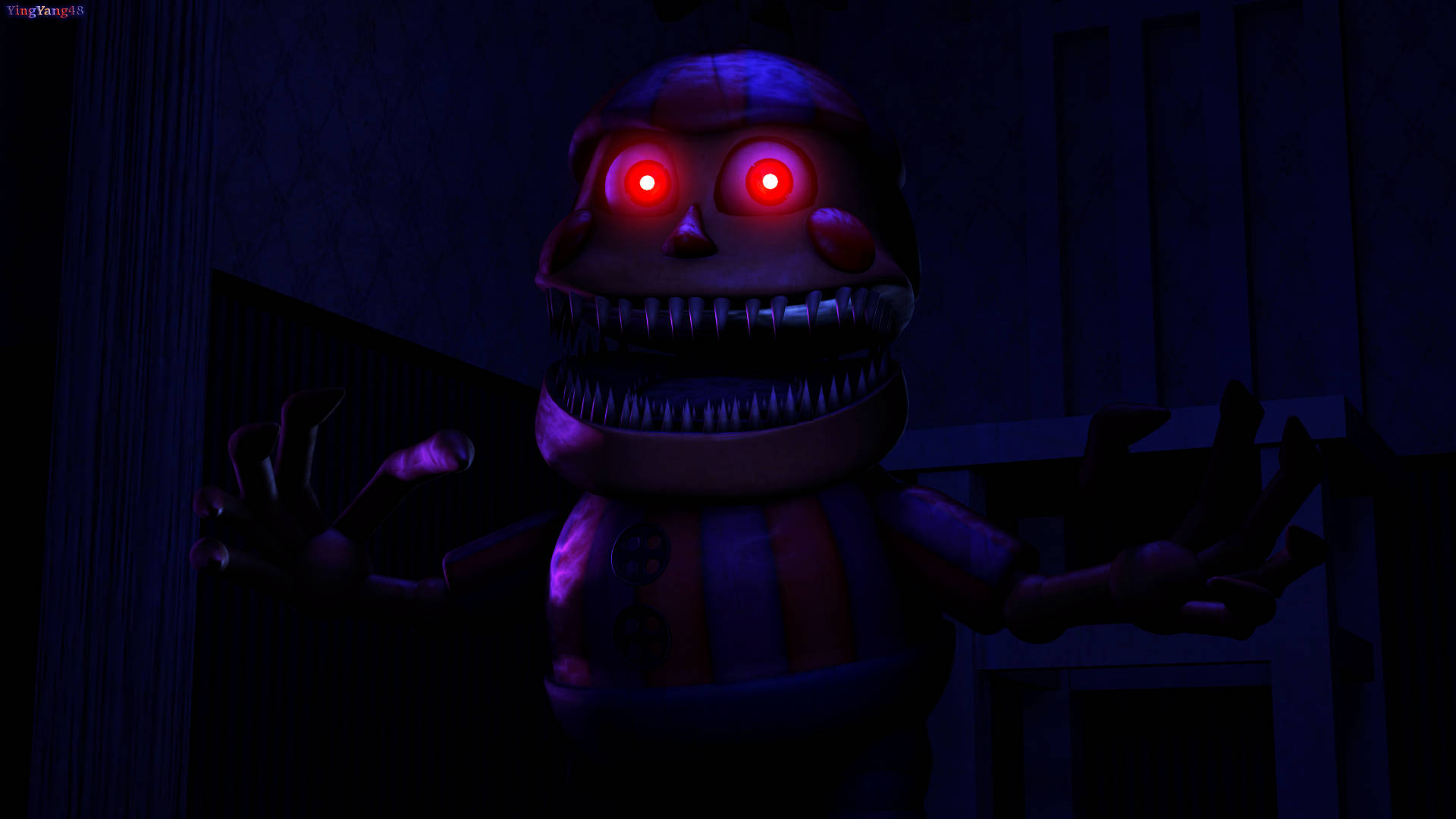 Nightmare Freddy Balloon Boy Background