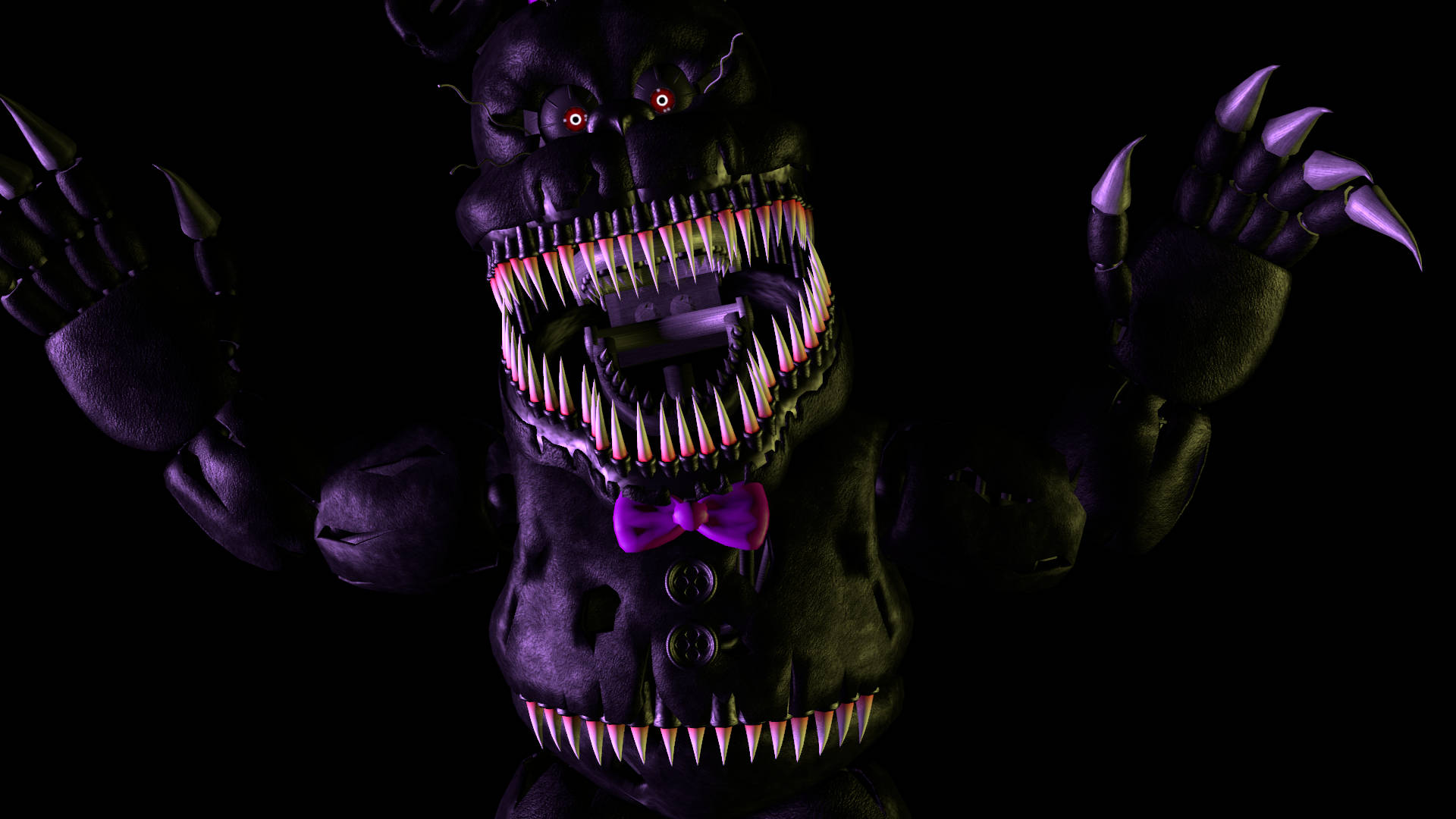 Nightmare Freddy Bonnie Jumpscare Background
