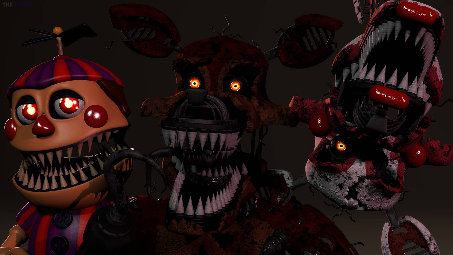 Nightmare Freddy Friends Background