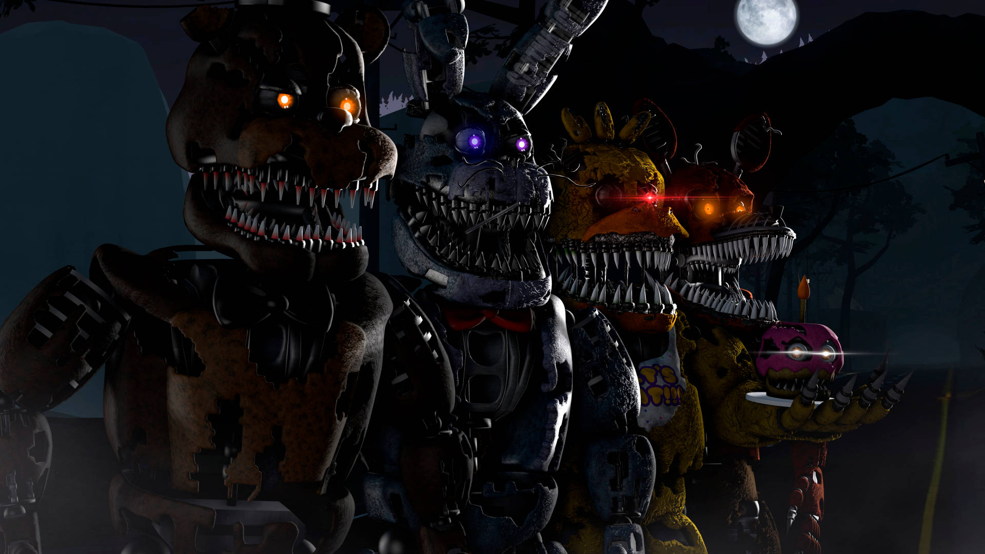 Nightmare Freddy Game Background