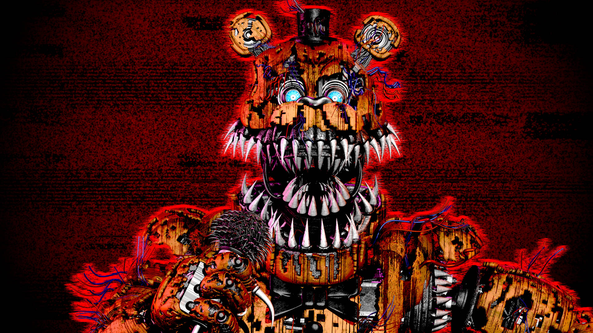 Nightmare Freddy Game Art Background