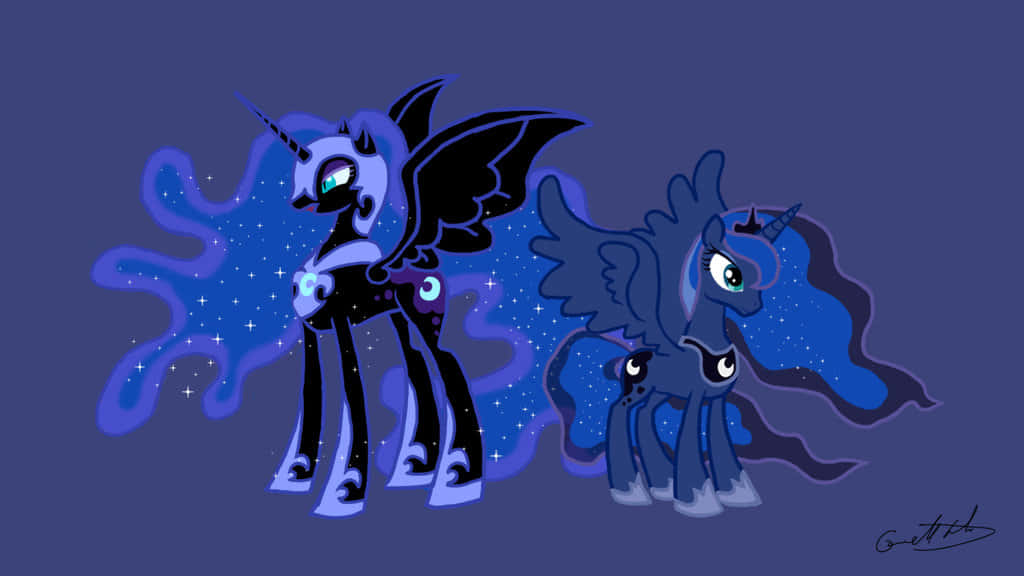 Nightmare Moon Starring In The Night Sky Background