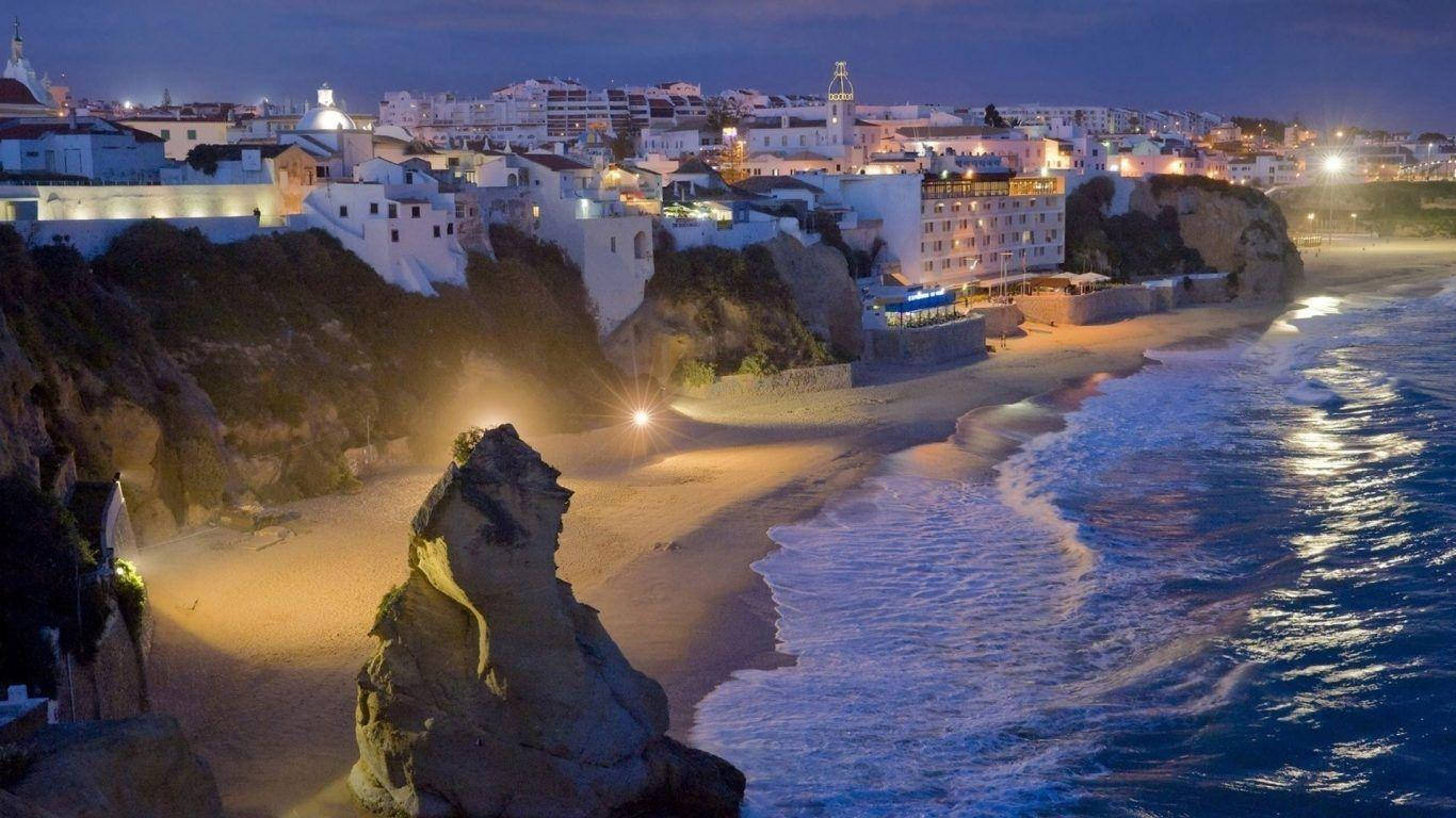 Nighttime Dominican Republic City